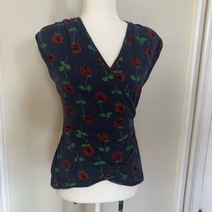 Effie’s Heart Cap Sleeve Wrap Top